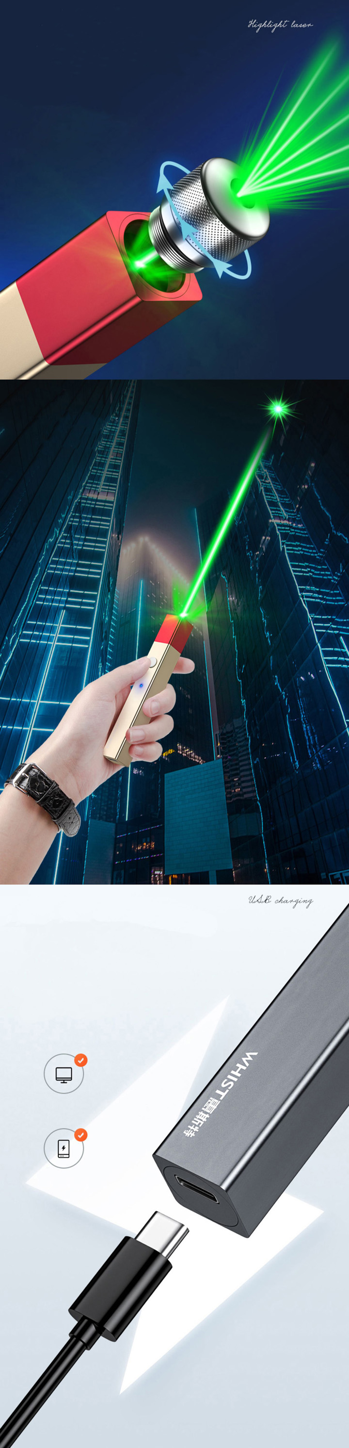 Groene Laser Pointer voor Astronomie