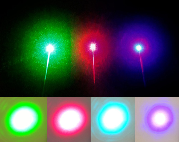 laser groen / rood / blauw / violet
