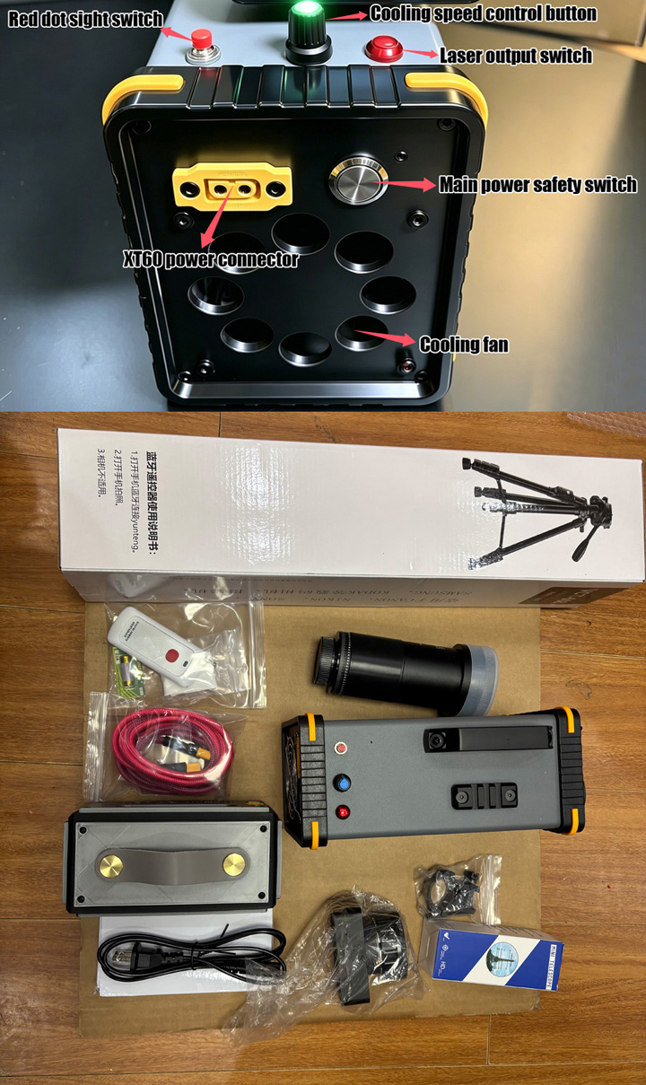 976nm laserbrander met grote lens