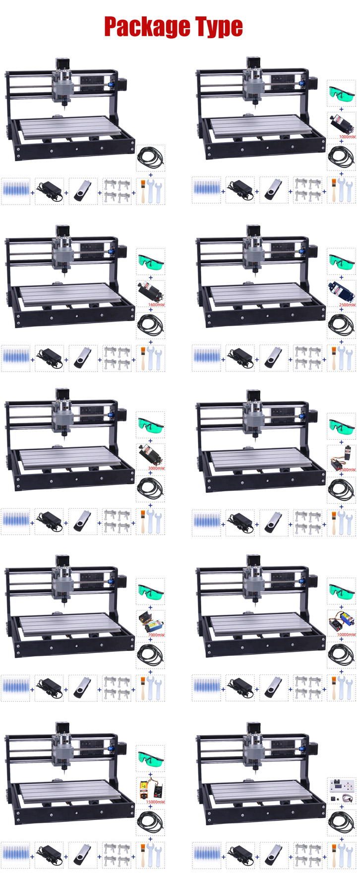 3-assige CNC-lasergraveermachine