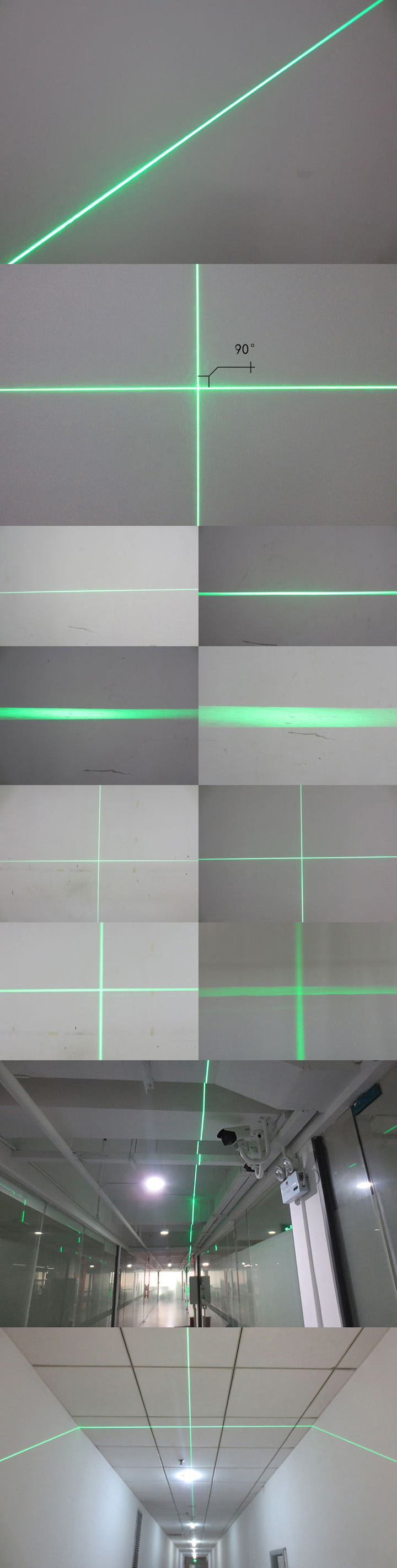 lijn/kruis groene lasermodule