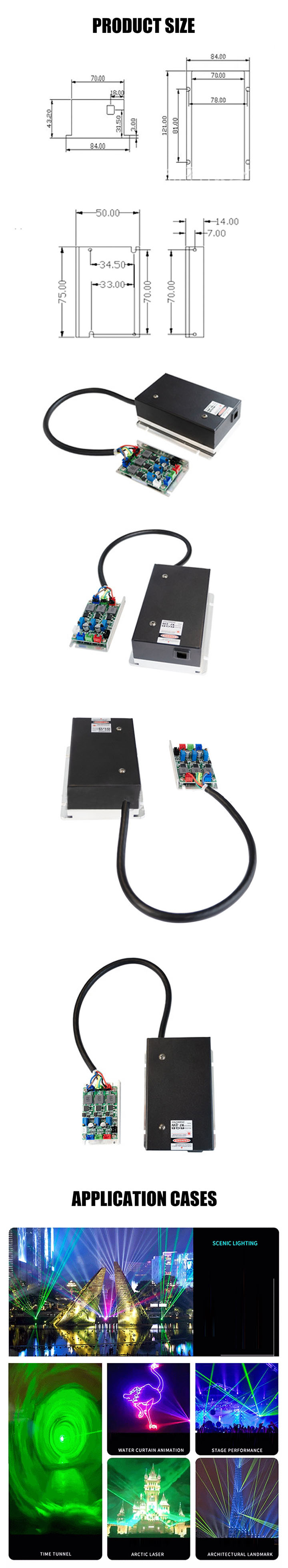 krachtige RGB-witte lasermodule