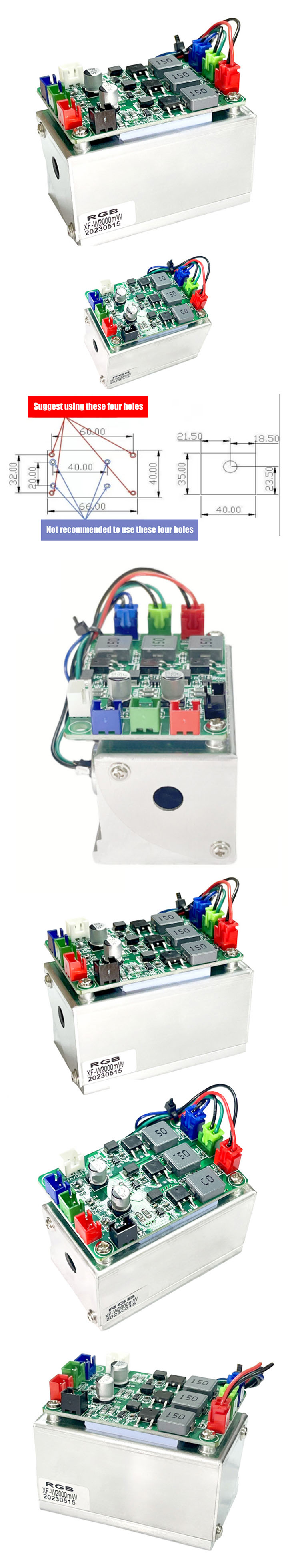 krachtige RGB-witte lasermodule