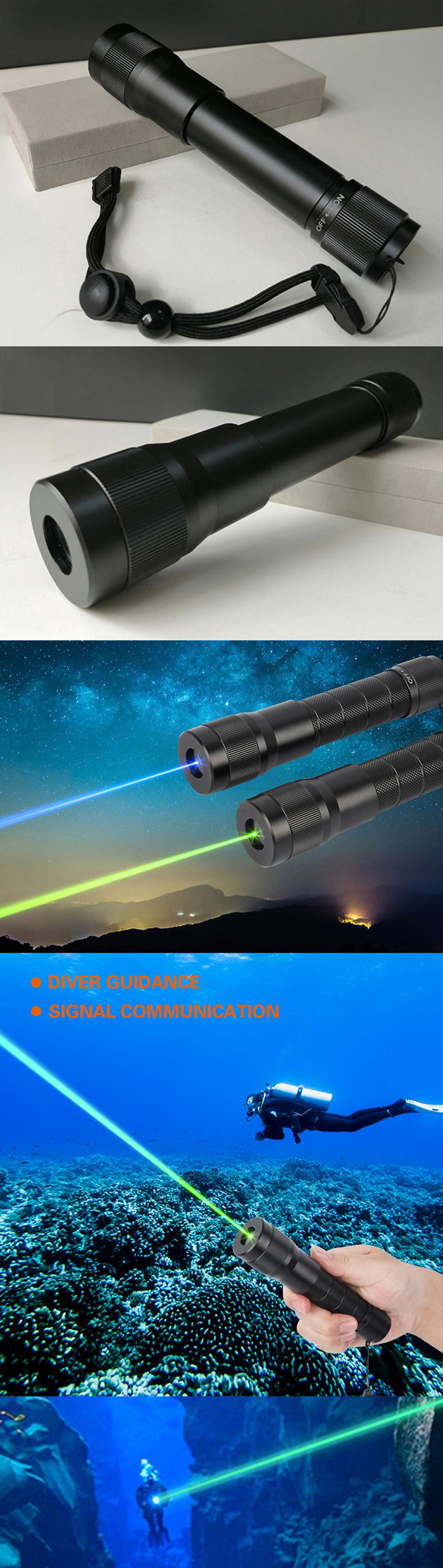 100m Onderwater Groene Laserpen