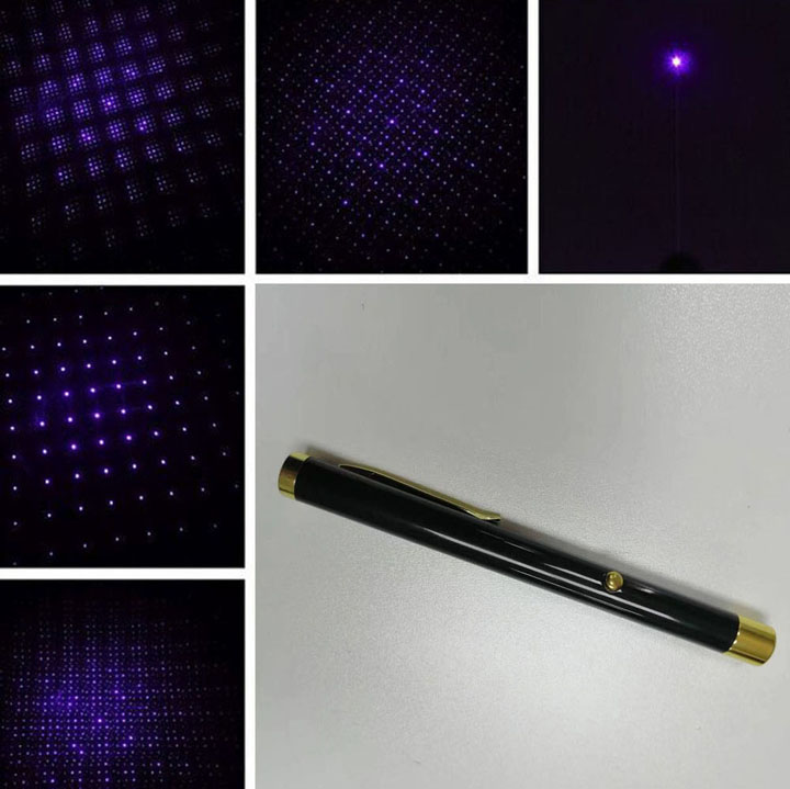 Paarse Laser Pointer met Figuren