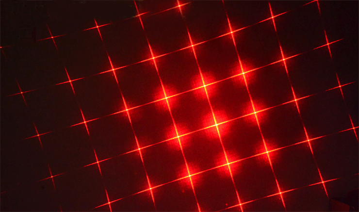 rode laserpen met opzetstukken