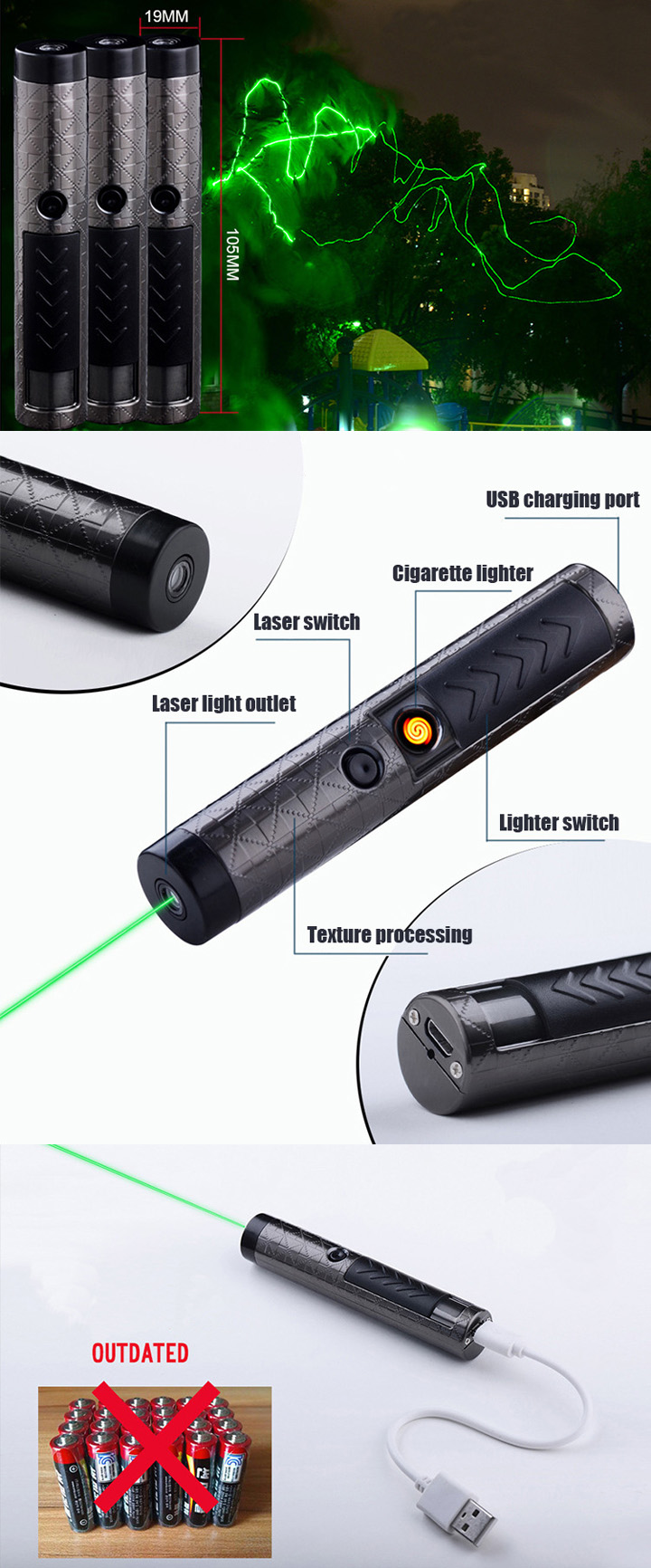 USB laser aansteker